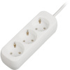 Удлинитель Promega jet 3 розетки с заземлением 1,5м, 10А, 2200 Вт, белый