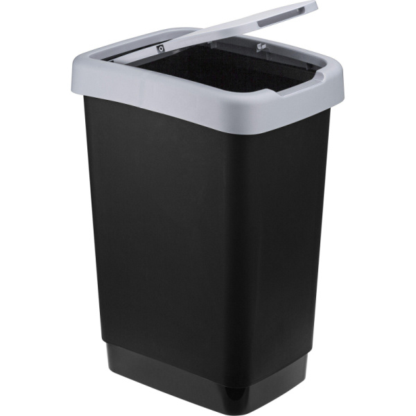 Ведро для мусора IDEA ТВИН 25л серое