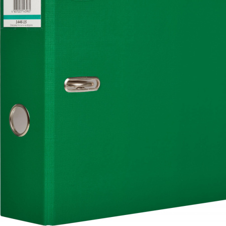 Папка-регистратор ECONOMY б/мет.уг,70мм,зел,ПБП1,карм.кор