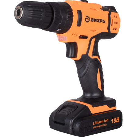 Дрель-шуруповерт аккум. ударная ВИХРЬ ДА-18Л-2кУ 45Нм, 2АКБ(2Ач) (72/14/17)