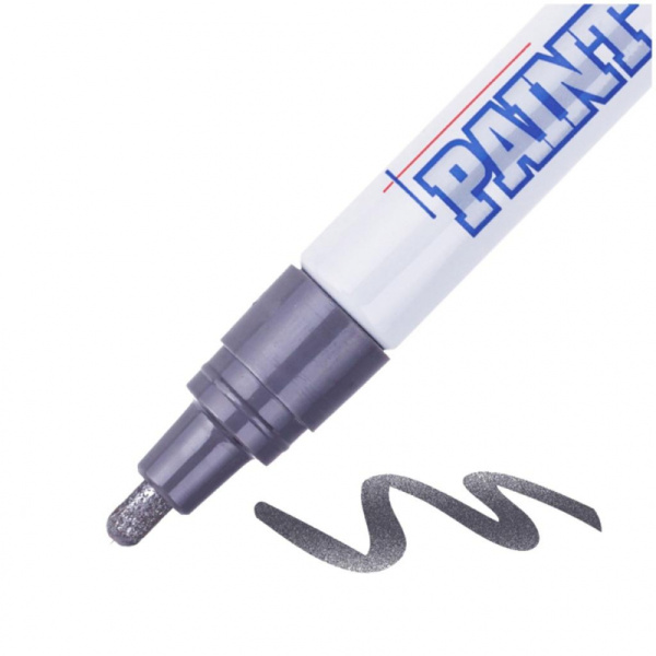 Маркер лаковый MunHwa 4 мм серебро