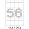 Этикетки самоклеящиеся  48,5х20,5 мм/56 шт. на листе А4 (100л