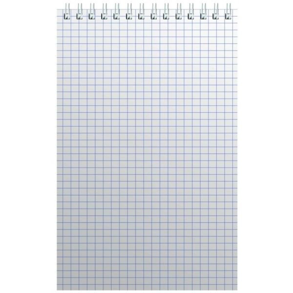 Блокнот на спирали А5 60л. зелен.картон д/лог.клет.32