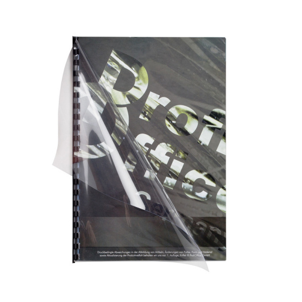 Обложки для переплета пластиковые ProfiOffice прозр. А4, 150мкм,100шт/уп.