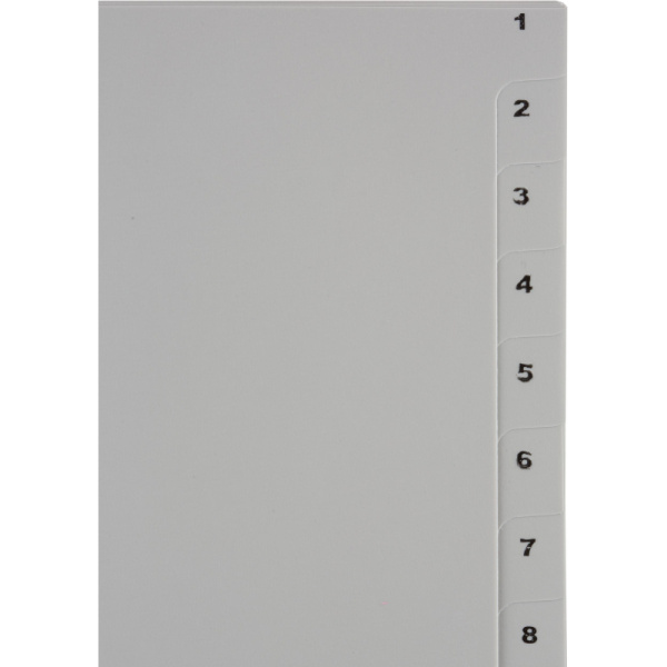 Разделитель листов 20л. цифровые пластик.Комус