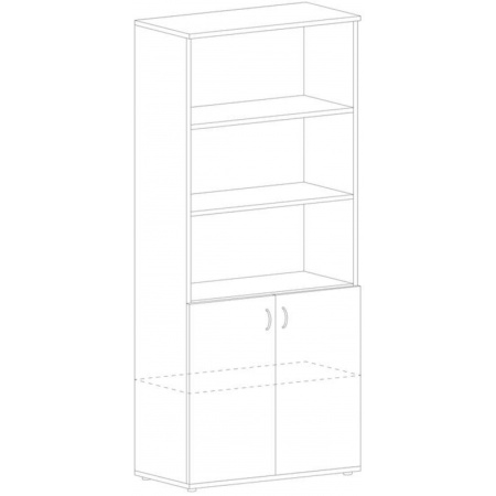 Шкаф MS_Агат   полузакрытый высокий АЯ-23.0 ясень шимо