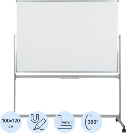 Доска магнитно-маркерная поворотная BoardSYS Twist 100х120 ПО-12Ф
