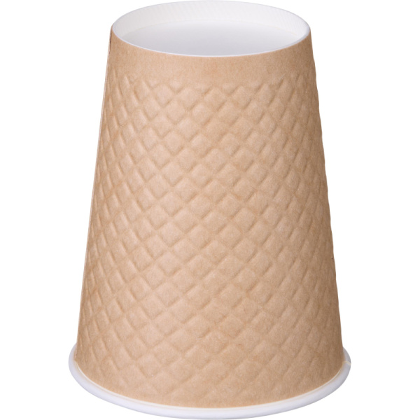 Стакан одноразовый бум двухслойный d-90мм 300мл Waffle Craft (25шт/уп)