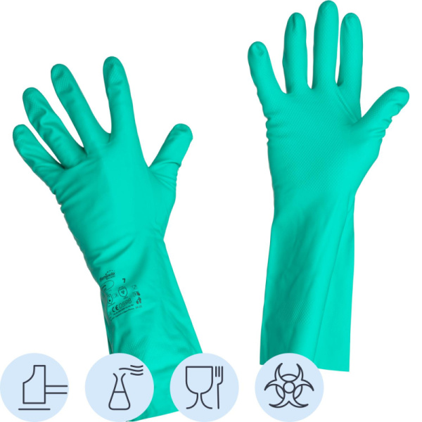 Перчатки защитные нитрил Manipula ДИЗЕЛЬ (N-F-06/CG-922) р.9,ПС