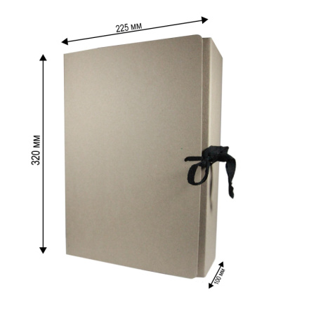 Папка архивная складная из переплетного картона 100мм Attache Economy