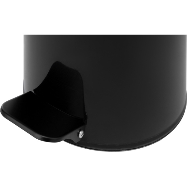 Урна педальная круглая 10 л черная, 200 ммx 310 мм