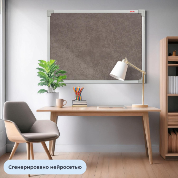 Доска Софтборд текст.100х150 Комус серый агат