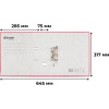 Папка-регистратор Комус Экономи 75мм красная, ПБП1, карм.кор., мет.уг