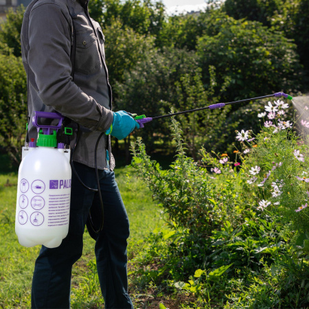 Опрыскиватель ручной 7 л с насосом, шлангом, разбрызгиватель Palisad 64750