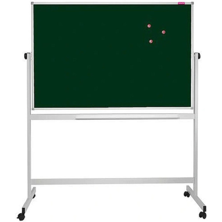 Доска меловая-магнитн-зелен/маркер-белая Attache Twist100х150вращ.моб.усил