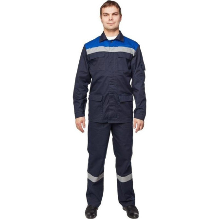 Костюм рабочий летний муж л05-КБР син/вас (р.44-46) 182-188 (Арсенал-СП)