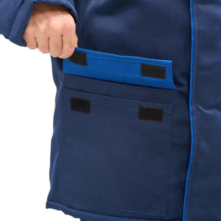 Костюм рабочий зимний муж з12-КПК с СОП син/вас 52-54/170-176