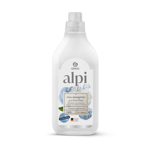 Гель для стирки ALPI white gel конц для белых вещей 1,8л