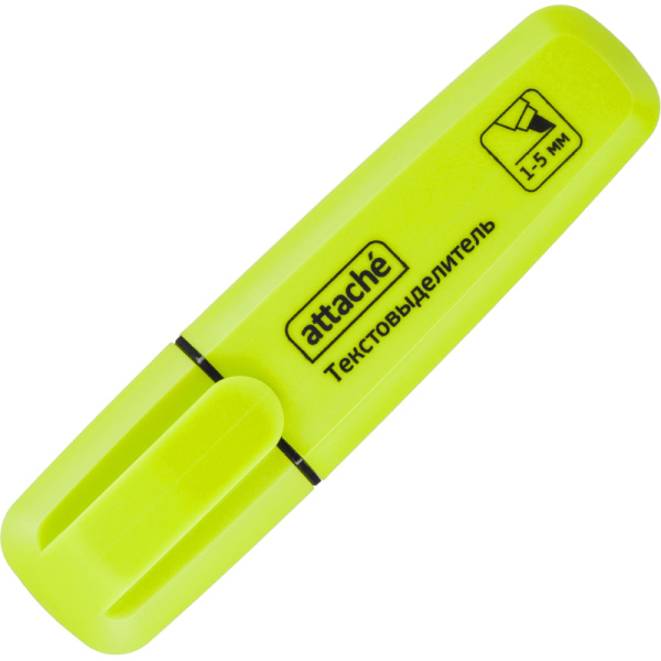 Маркер текстовыделитель Attache Palette 1-5мм желтый HL6010