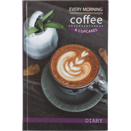 Ежедневник недатированный 7БЦ,пленка глянц,А5,128л Attache, Coffe