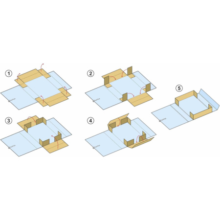 Папка архивная складная ATTACHE,120 мм,красн