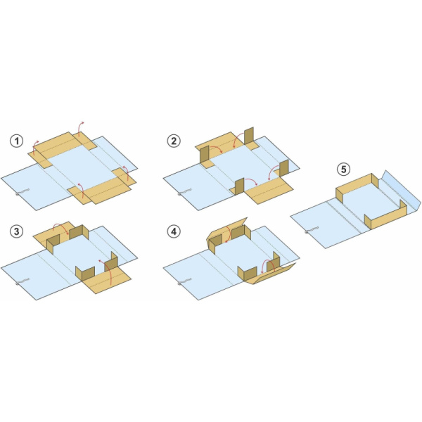 Папка архивная складная ATTACHE,120 мм,красн