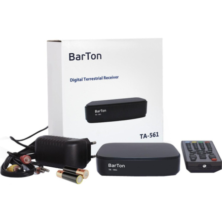 Приемник телевизионный BarTon TA-561, эфирный DVB-T2