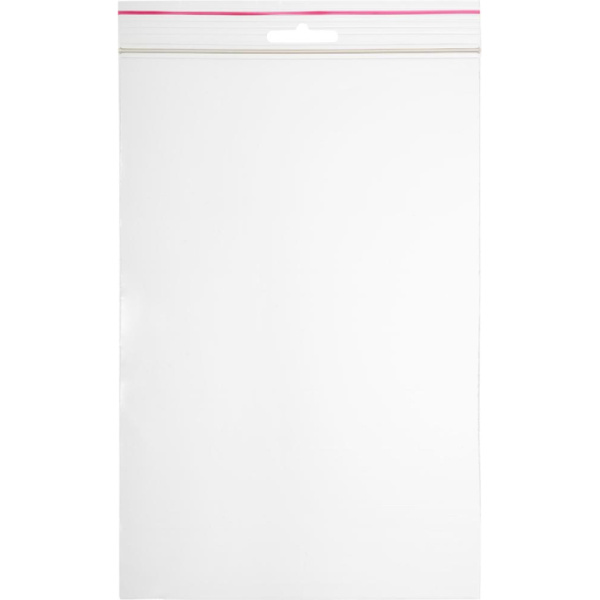 Пакет с замком (Zip Lock) с европодвесом 15 х 22 см, 60 мкм, 100 шт/уп
