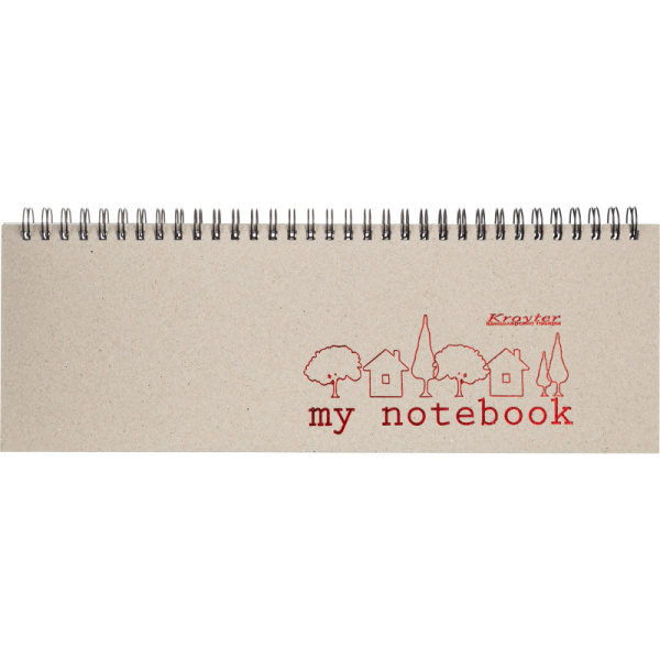 Планинг недатированный с календарем на год,297х100 мм, евроспираль, 54листа