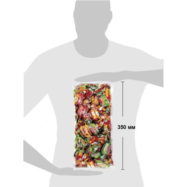 Конфеты шоколадные Кремлина Микс цукаты (клуб.,груша,манго,апельсин), 1кг