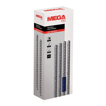 Пружины для переплета пластиковые Promega office 10мм синие 100шт/уп.