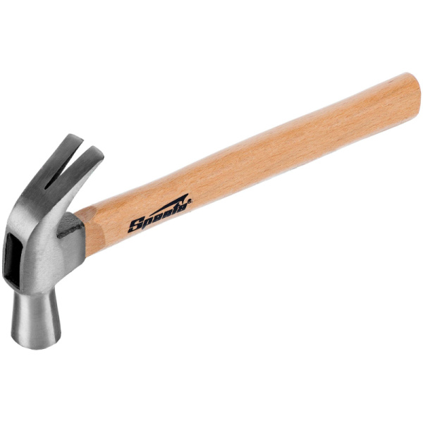 Молоток-гвоздодер 450 г 27 мм деревянная рукоятка Sparta 104205