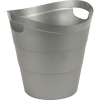 Корзина офисная 12л пластик, серая с ручками Uniplast КХУ-10