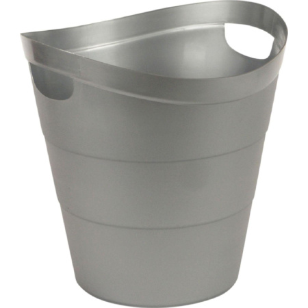 Корзина офисная 12л пластик, серая с ручками Uniplast КХУ-10