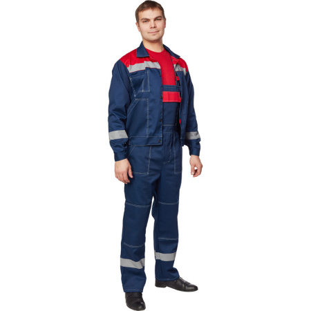 Костюм рабочий летний муж. л20-КПК син/красн (р.48-50) 182-188 (Арсенал-СП)