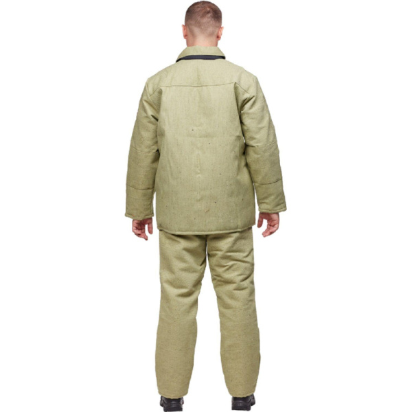Костюм сварщика брезентовый утепл. кур/бр (модель КС02ПР) (48-50) 170-176