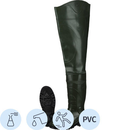 Сапоги мужские проходческие цв.оливковый мод. 162 (р.43) (277) рыбацкие