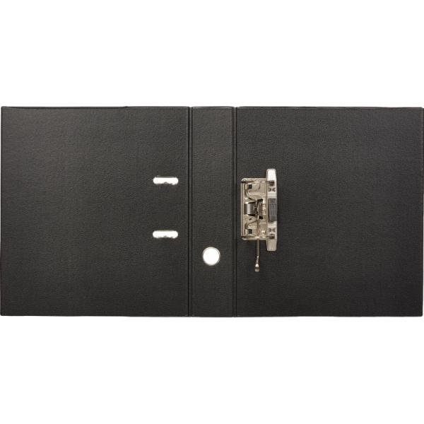 Папка-регистратор Strong Line 70мм, черный, ПБП2, карм.кор