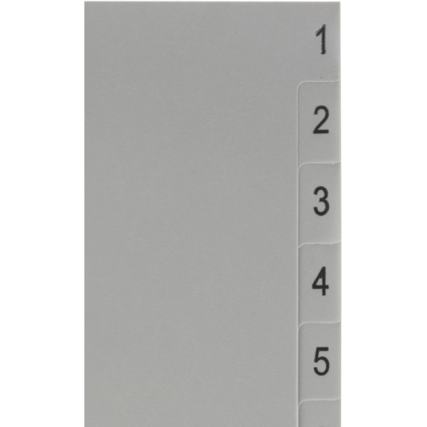 Разделитель листов из сер.пласт. с индексами Attache, А4, цифровой 1-12