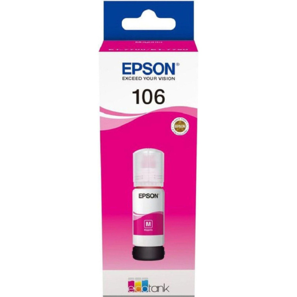 Чернила Epson 106 T00R3 C13T00R340 пу рпурный дляL7160/L7180