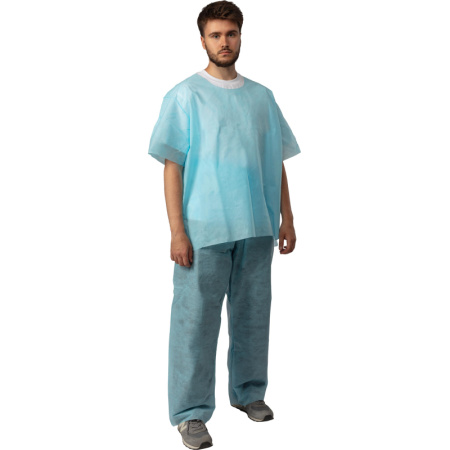 Костюм мед.хирургич. стерил. (рубаш.,брюки), пл.42,р.52-54  Гекса