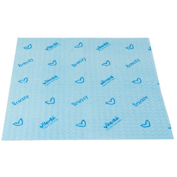 Салфетки хозяйственные Vileda Бризи 36х35см синие 25шт/уп 161616