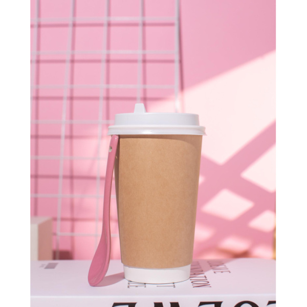 Стакан одноразовый бум двухслойный d-90мм 400мл коричневый (25шт/уп)