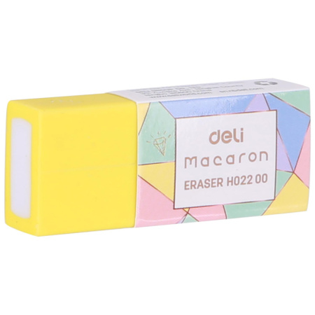 Ластик Deli Macaron 50x20x1мм ассорти пласт.туб. EH02200