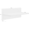 Полка IN навесная Homeoffice 502x200x184 Белый