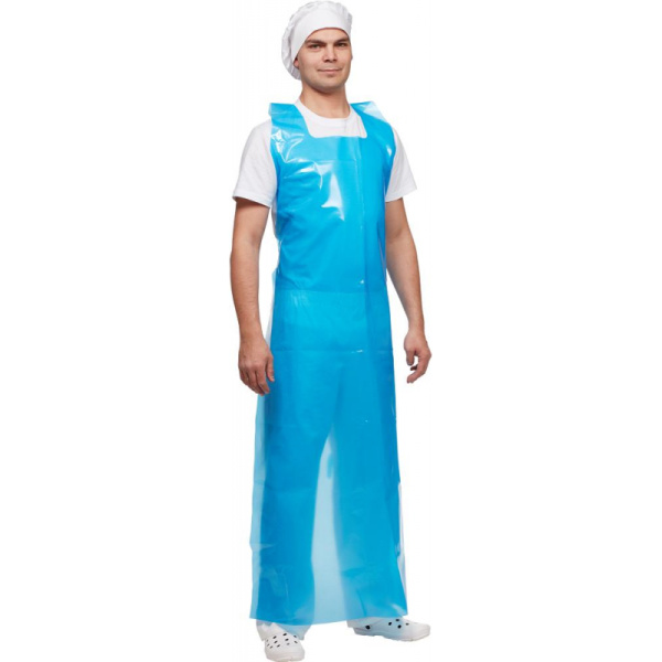 Фартук многоразовый HACCPER Evatex EVA синий 0,2мм, 20шт/уп (330215)