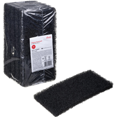 Губка Vileda Ручной Супер-пад 20мм 26х12 черный 114909 5шт/уп