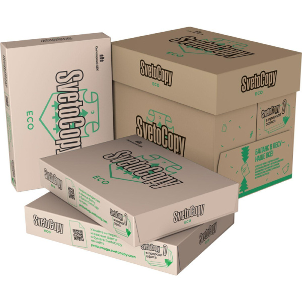 Бумага SvetoCopy ECO (А4, марка Сэ, 80 г/кв.м, 500 л) Омск