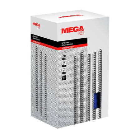 Пружины для переплета пластиковые Promega office 38мм синие 50шт/уп.