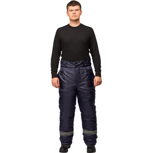 Брюки рабочие зимние  муж з32-БР син оксф 48-50/182-188